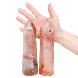 1.31kg Madagascar Fire Quartz Terminated Point Set 2 Pieces R748 5 Madagascar Fire Quartz Terminated Point Set 2 Pieces R748 | Crystal Factory
