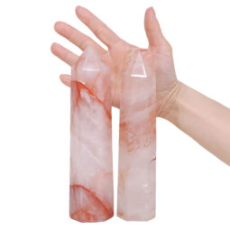 1.25kg Madagascar Fire Quartz Terminated Point Set 2 Pieces R749 5 Madagascar Fire Quartz Terminated Point Set 2 Pieces R749 | Crystal Factory