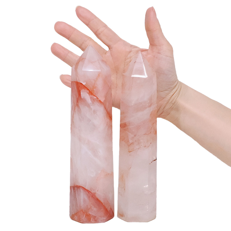 1.25kg Madagascar Fire Quartz Terminated Point Set 2 Pieces R749 4 Madagascar Fire Quartz Terminated Point Set 2 Pieces R749 | Crystal Factory