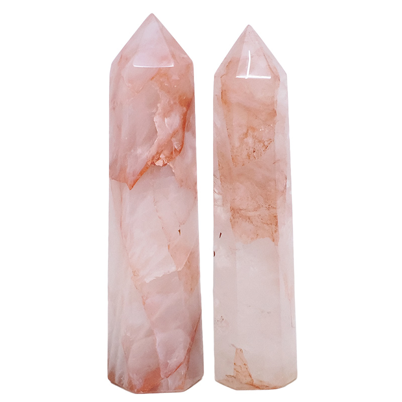 1.25kg Madagascar Fire Quartz Terminated Point Set 2 Pieces R749 3 Madagascar Fire Quartz Terminated Point Set 2 Pieces R749 | Crystal Factory