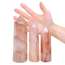 1.27kg Madagascar Fire Quartz Terminated Point Set 3 Pieces R741 5 Madagascar Fire Quartz Terminated Point Set 3 Pieces R741 | Crystal Factory