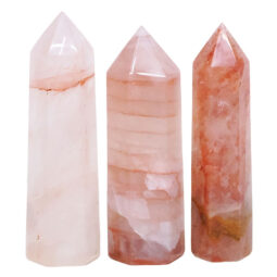 Madagascar Fire Quartz Terminated Point Set 3 Pieces R742 | Crystal Factory