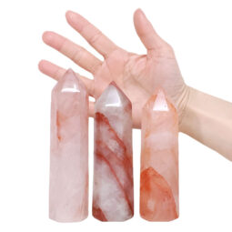 0.99kg Madagascar Fire Quartz Terminated Point Set 3 Pieces R743 5 Madagascar Fire Quartz Terminated Point Set 3 Pieces R743 | Crystal Factory