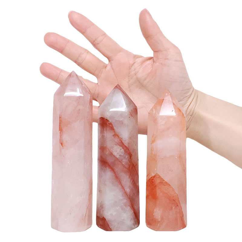 0.99kg Madagascar Fire Quartz Terminated Point Set 3 Pieces R743 4 Madagascar Fire Quartz Terminated Point Set 3 Pieces R743 | Crystal Factory