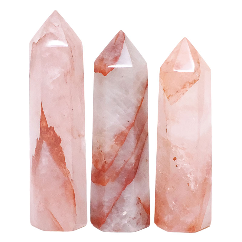 0.99kg Madagascar Fire Quartz Terminated Point Set 3 Pieces R743 3 Madagascar Fire Quartz Terminated Point Set 3 Pieces R743 | Crystal Factory