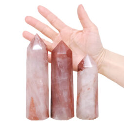 Madagascar Fire Quartz Terminated Point Set 3 Pieces R744 | Crystal Factory