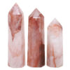 1.07kg Madagascar Fire Quartz Terminated Point Set 3 Pieces R744 2 Madagascar Fire Quartz Terminated Point Set 3 Pieces R744 | Crystal Factory