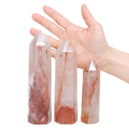 1.04kg Madagascar Fire Quartz Terminated Point Set 3 Pieces R745 5 Madagascar Fire Quartz Terminated Point Set 3 Pieces R745 | Crystal Factory