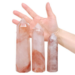 1.14kg Madagascar Fire Quartz Terminated Point Set 3 Pieces R746 5 Madagascar Fire Quartz Terminated Point Set 3 Pieces R746 | Crystal Factory