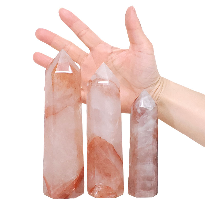 1.14kg Madagascar Fire Quartz Terminated Point Set 3 Pieces R746 4 Madagascar Fire Quartz Terminated Point Set 3 Pieces R746 | Crystal Factory