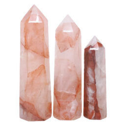 Madagascar Fire Quartz Terminated Point Set 3 Pieces R746 | Crystal Factory