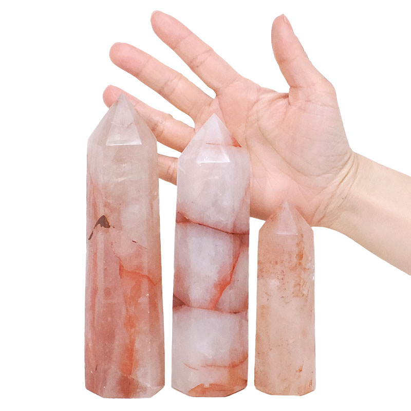 1.30kg Madagascar Fire Quartz Terminated Point Set 3 Pieces R747 4 Madagascar Fire Quartz Terminated Point Set 3 Pieces R747 | Crystal Factory