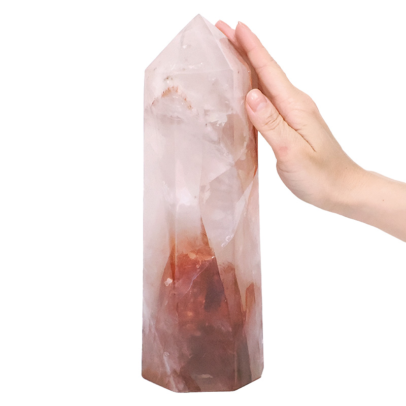 2.99kg Madagascar Fire Quartz Terminated Point V90 4 Madagascar Fire Quartz Terminated Point V90 | Crystal Factory