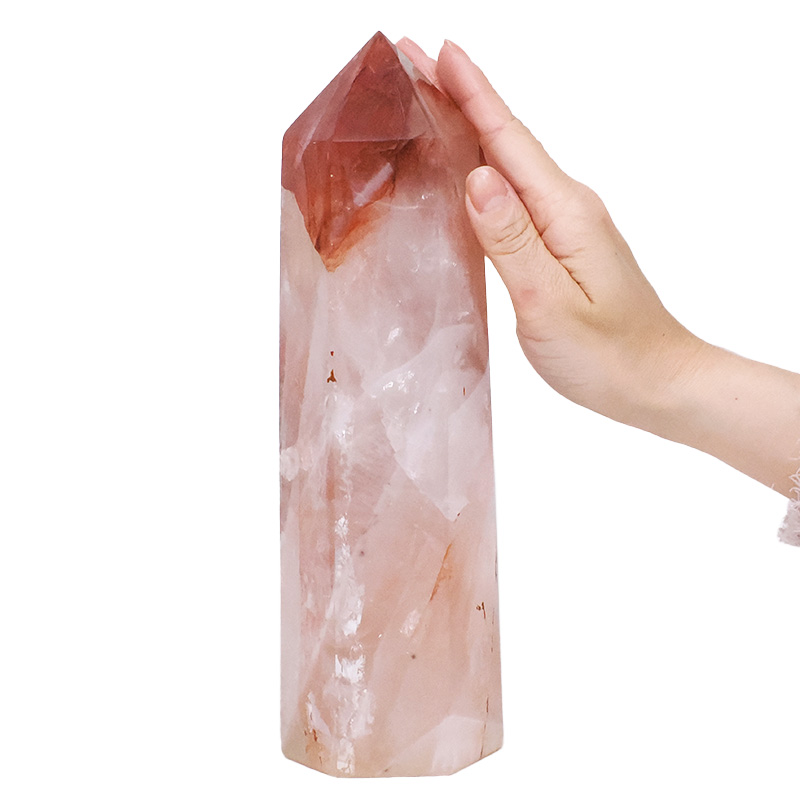 2.20kg Madagascar Fire Quartz Terminated Point V91 4 Madagascar Fire Quartz Terminated Point V91 | Crystal Factory