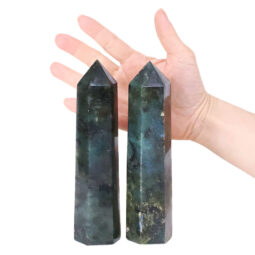 Madagascar Labradorite Terminated Point Set 2 Pieces R738 | Crystal Factory
