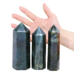 1.17kg Madagascar Labradorite Terminated Point Set 3 Pieces R725 5 Madagascar Labradorite Terminated Point Set 3 Pieces R725 | Crystal Factory
