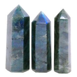 Madagascar Labradorite Terminated Point Set 3 Pieces R725 | Crystal Factory