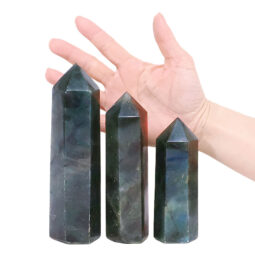 1.17kg Madagascar Labradorite Terminated Point Set 3 Pieces R727 5 Madagascar Labradorite Terminated Point Set 3 Pieces R727 | Crystal Factory