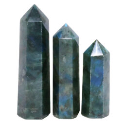 Madagascar Labradorite Terminated Point Set 3 Pieces R727 | Crystal Factory
