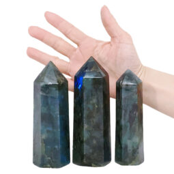 1.15kg Madagascar Labradorite Terminated Point Set 3 Pieces R728 5 Madagascar Labradorite Terminated Point Set 3 Pieces R728 | Crystal Factory