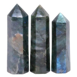Madagascar Labradorite Terminated Point Set 3 Pieces R729 | Crystal Factory