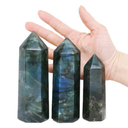 Madagascar Labradorite Terminated Point Set 3 Pieces R731 | Crystal Factory