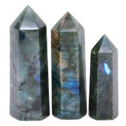 Madagascar Labradorite Terminated Point Set 3 Pieces R731 | Crystal Factory