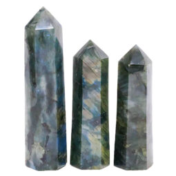 Madagascar Labradorite Terminated Point Set 3 Pieces R734 | Crystal Factory