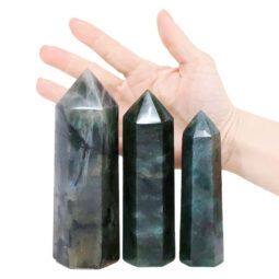 Madagascar Labradorite Terminated Point Set 3 Pieces R735 | Crystal Factory