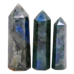 Madagascar Labradorite Terminated Point Set 3 Pieces R735 | Crystal Factory