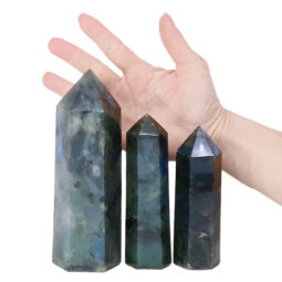 Madagascar Labradorite Terminated Point Set 3 Pieces R736 | Crystal Factory