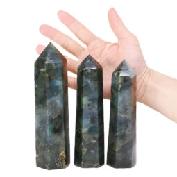 Madagascar Labradorite Terminated Point Set 3 Pieces R737 | Crystal Factory