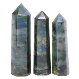Madagascar Labradorite Terminated Point Set 3 Pieces R737 | Crystal Factory