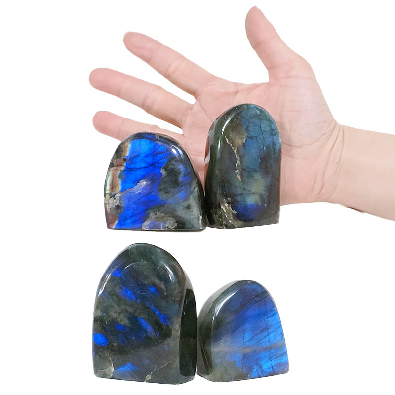 0.93kg Natural Labradorite Polished Set 4 Pieces R681 4 Natural Labradorite Polished Set 4 Pieces R681 | Crystal Factory