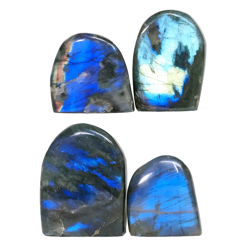 0.93kg Natural Labradorite Polished Set 4 Pieces R681 3 Natural Labradorite Polished Set 4 Pieces R681 | Crystal Factory