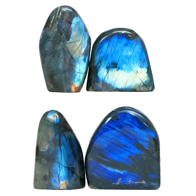 0.97kg Natural Labradorite Polished Set 4 Pieces R682 3 Natural Labradorite Polished Set 4 Pieces R682 | Crystal Factory