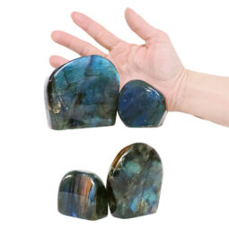 Natural Labradorite Polished Set 4 Pieces R685 | Crystal Factory