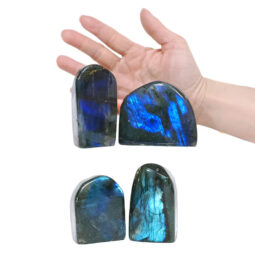 Natural Labradorite Polished Set 4 Pieces R686 | Crystal Factory