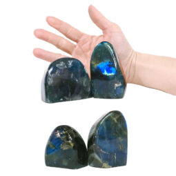 Natural Labradorite Polished Set 4 Pieces R690 | Crystal Factory