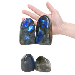 Natural Labradorite Polished Set 4 Pieces R696 | Crystal Factory