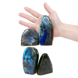 Natural Labradorite Polished Set 4 Pieces R697 | Crystal Factory