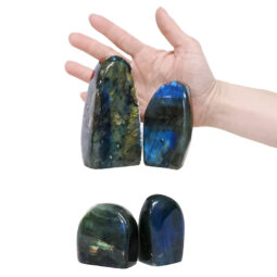Natural Labradorite Polished Set 4 Pieces R700 | Crystal Factory