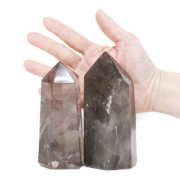 0.99kg Smoky Quartz Terminated Point Set 2 Pieces R702 5 Smoky Quartz Terminated Point Set 2 Pieces R702 | Crystal Factory