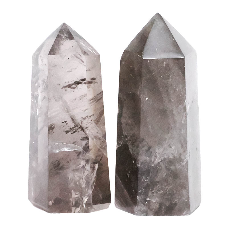 0.99kg Smoky Quartz Terminated Point Set 2 Pieces R702 3 Smoky Quartz Terminated Point Set 2 Pieces R702 | Crystal Factory
