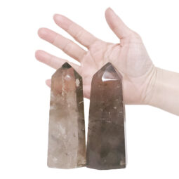 0.81kg Smoky Quartz Terminated Point Set 2 Pieces R704 5 Smoky Quartz Terminated Point Set 2 Pieces R704 | Crystal Factory