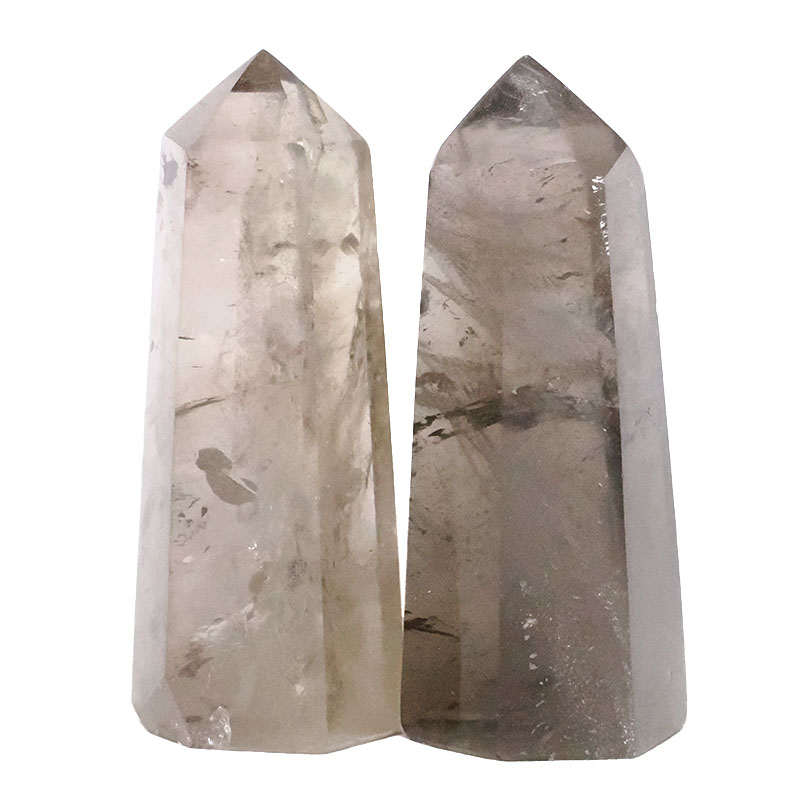 0.81kg Smoky Quartz Terminated Point Set 2 Pieces R704 3 Smoky Quartz Terminated Point Set 2 Pieces R704 | Crystal Factory
