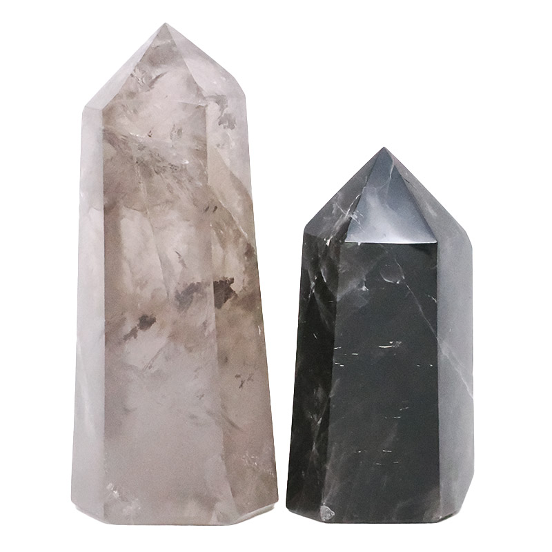 1.10kg Smoky Quartz Terminated Point Set 2 Pieces R705 3 Smoky Quartz Terminated Point Set 2 Pieces R705 | Crystal Factory