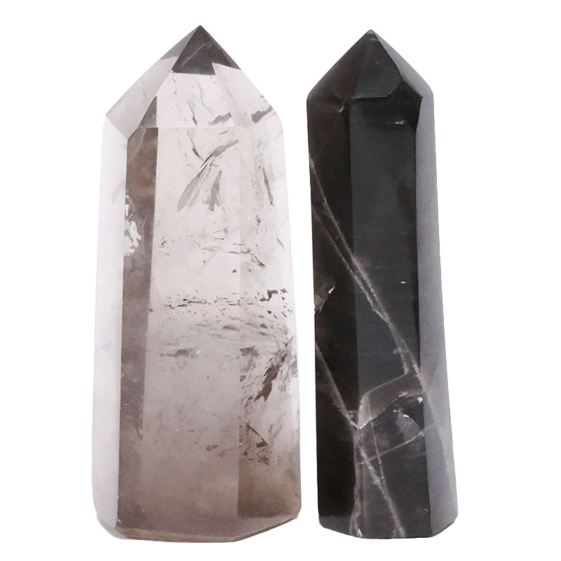 1.05kg Smoky Quartz Terminated Point Set 2 Pieces R706 3 Smoky Quartz Terminated Point Set 2 Pieces R706 | Crystal Factory