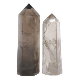 Smoky Quartz Terminated Point Set 2 Pieces R707 | Crystal Factory