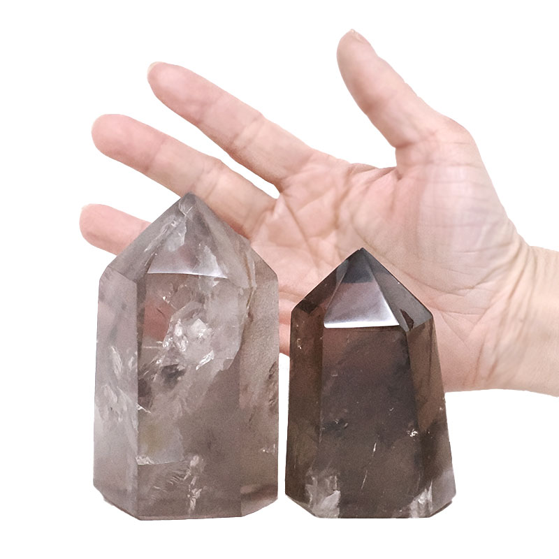 0.89kg Smoky Quartz Terminated Point Set 2 Pieces R712 3 Smoky Quartz Terminated Point Set 2 Pieces R712 | Crystal Factory
